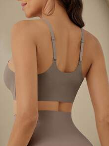 Anewsta Women Solid Seamless Bra Casual Underwear