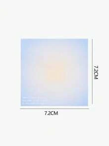 Set de 4 notas adhesivas de colores degradados para estudiantes, colores aleatorios