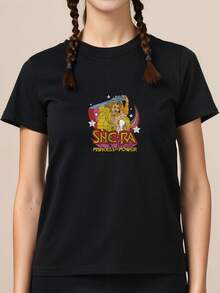 She-Ra---Princess-Of-Power-Sword-Rainbow-T-Shirt - Black - View 3