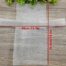 10pcs White Plastic Canvas Needlework Bed Sheets - Square Grid Embroidery & Cross-Stitch Mesh Mats For DIY Crafts, Bookmarks, Bags, Cups - Hand-Knitting Supplies For Beginners & Experts, Sewing Supplies - As shown - View 12