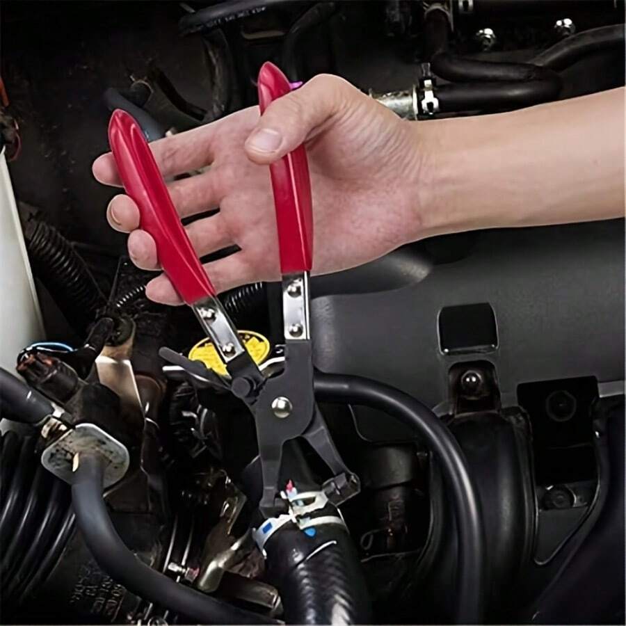 1 Kìm kẹp ống ô tô, dụng cụ kẹp ống xoay đa năng để tháo và lắp các loại kẹp ống vòng và kẹp ống dẹt, dụng cụ sửa chữa ống dẫn dầu và ống dẫn nước. - màu đen - Xem 1