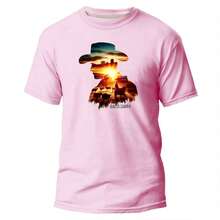 camisa moda chapeu cowboy country camiseta unissex - Preto - Visão 8