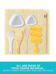 13件套寿司制作套装 - 可重复使用且易于清洁，便携式烹饪工具和配件 - 饭团模具套装，手工寿司制作工具套装，适用于家庭厨房和日式食品店 - 壽司工具套裝 - 查看 6