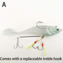 Isca Macia para Pesca, Iscas de Pesca Realistas em Couro PVC