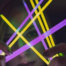 Glow Sticks Bulk, Party Supplies Glow In The Dark Sticks With Connectors, Perfect For Birthdays, Weddings, Parties, Halloween, Christmas Festival- Glow In The Dark Party Supplies - Nhiều màu 100 - Xem 6