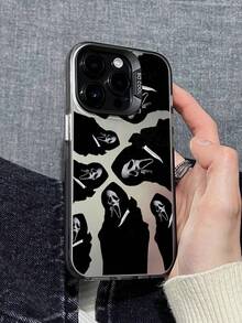1pc Funny Pattern Phone Case, Minimalist Style, Cover, Phone Sleeve, Shockproof Protective Case Compatible With IPhone 16, 16 Plus, 16 Pro Max, 16e, 16 Pro, 15, 15 Plus, 15 Pro Max, 15 Pro, 14, 14 Plus, 14 Pro Max, 14 Pro, 13, 13 Pro, 13 Pro Max, 12, 12 Pro, 12 Pro Max, Galaxy, Redmi, OPPO, VIVO - Multicolor - View 3