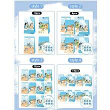 Bluey إمدادات حفلة بموضوع بلوي - هالوين، ، عيد الميلاد والأعياد، أكياس ورقية بشكل كلب، أكياس حلوى، أكياس تسوق، أكياس هدايا عيد الميلاد، أكياس تعبئة الشاي الأزرق، القهوة والمشروبات، أكياس هدايا الحفلات، أكياس تذكارية للحفلات