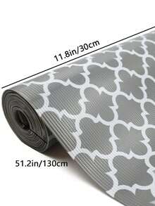 1 Roll Thick Gray Non-Slip Washable EVA Refrigerator/Cabinet Liner Mat, Easy To Cut - Grey - View 3