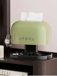 Scatola portafazzoletti di lusso minimalista, portafazzoletti a doppio strato con sollevamento a molla per casa, soggiorno, ingresso, portachiavi e portaorologio