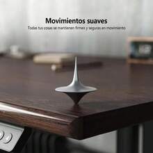 Adjustable Height Standing Computer Desk, Wood - Chocolate Brown - View 5