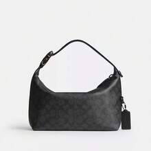 Geantă de mână pentru bărbați Coach Travel Kit cu Speedclip în pânză Signature CAN35CHR - Gri cărbune CAN35CHR - Vizualizare 1