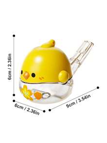 Juguete de silbato con forma de pollito pequeño y lindo, activado por agua, tamaño compacto, sonido relajante para bebés y niños pequeños
