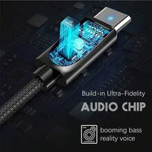 尼龙编织 AUX 音频线，Type C 转 3.5mm 高品质车载扬声器连接线，兼容 16 Pro Max/16 Pro/16 Plus/16/15 Pro Max/15 Pro/15 Plus/15，Type C 适配器耳机延长线 - 彩色 - 查看 3