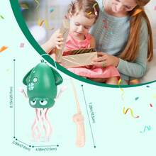 1 Stück Niedliches Krake Krabbel-Spielzeug für Kinder mit Hinderniserkennung, interaktives tanzendes und laufendes Spielzeug, Musik spielende sensorische Oktopus für Jungen Mädchen Kindergeburtstags-Geschenke (Batterie nicht enthalten)