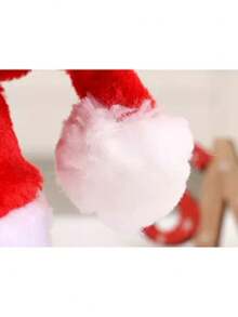 Christmas Plush Hat, Adult & Kids Christmas Hat For Family Gathering, Christmas Decoration