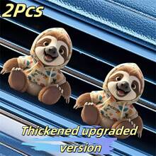 3pcs Cute Cat Car Ventilation Air Freshener Clip - Creative Hoodie Cat, Milk Tea Cat, Bell Cat Designs, 2D Acrylic Car Ventilation Decoration Clip, Comes With Aromatherapy Sheet, Deodorization + Random Scents, Car Air Freshener, Car Interior Decoration, Perfect Gift For Family And Friends