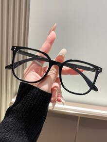 1/3 Pairs Square Full-Frame Non-Prescription Computer Glasses, Fashion Accessory, Suitable For Daily Wear, Parties And Streetwear - Multicolor - View 3