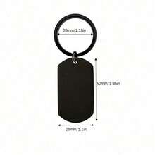 1pc Son Gifts Inspirational Son Keychains Funny Gifts For Sons From Mom Birthday Christmas Valentine's Day Graduation Gift For Him - Black - View 5