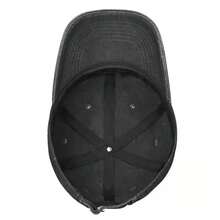 I Eat Cement, Cat, Gag, Sarcastic Cowboy Truck Hat Baseball Cap, All-Season Durable Hat, Unisex - Black - View 7
