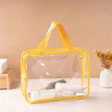 1pc Transparent Toy Storage Bag With Zipper And Label, Reusable Clear PVC Toy Organizer Pouch For Tabletop Games, Building Blocks, Puzzles, Toys, Nursery Storage - Multicolor - View 27