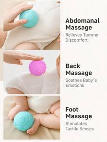 6件婴儿感官球，婴儿出牙玩具，蒙特梭利幼儿教育，婴儿戏水玩具球，按摩球