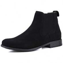 Men's Chelsea Boot Country Leather Suede - Black - View 16