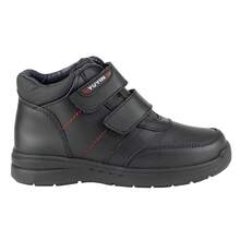 Botín Escolar Yuyin Para Niño 24352 Negro, Botas Cómoda De Vestir Para Niños Ligera Ajuste De Doble Broche, Calzado Estilo Bota Escolar Antiderrapante para la Escuela - Negro - Ver 8