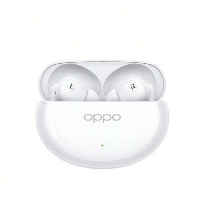 OPPO Air4 True Wireless Bluetooth Earphones, In-Ear Comfort, Long-Lasting Battery Life, Music And Sports Headphones, Compatible With Apple, IPhone, Huawei, Xiaomi, And Android Phones, White
