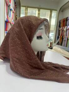 1pc Rhinestone Bandana Scarf, Stylish Headscarf, Shiny Headwrap For Dress - Multicolor - View 29