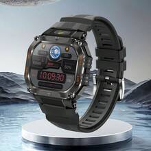 2025 New Outdoor Sports Smart Watch, Featuring Scaled Strap Design, Suitable For Men And Women, 1.75" IPS HD Large Screen 360*360, Flashlight, 30M Waterproof, Wireless Calling, 100+ Sports Modes, 24-Hour Tracking, Smart Voice Assistant, Customizable Dial, Music & Photo Control, 480mAh Battery, Compatible With Android/IOS, Suitable For Daily Sports, Gatherings, Birthdays And Gifts