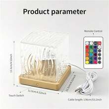 1 Stück 16-Farben kabelloses Nordlicht & Sternenhimmel Projektionslampe mit Fernbedienung - USB betrieben, dimmbar, RGB LED Tischlampe, geeignet für Schlafzimmer, Spielzimmer, Party, Valentinstag & Neujahr Dekorations-Geschenk, kabellose Beleuchtung für den Innenbereich