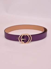 1pc Minimalist Fashion Versatile Women's Belt - Purple - View 3