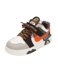 1 Pair Kids Casual Sneakers, Spring/Autumn 2025, Boys Loafers, New Low-Top Girls White Shoes, Soft Sole Versatile Sports Shoes