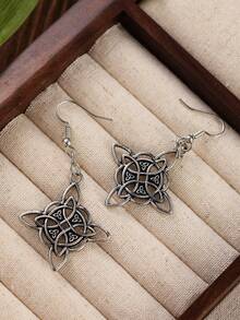 Witch Knot Earrings, Witchcraft Jewelry Gift For Mom, Stainless Steel Earring Studs, Lever Back Earwires, Fashion Earrings, Vintage Earrings, Celtic Knot Earrings, Boho Earrings, Fashion Jewelry, Love Earrings, Valentine's Day Gift, Holiday Gift