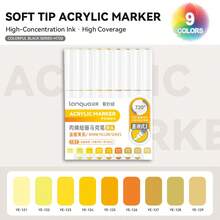 Set di 171 colori di pennarelli acrilici liquidi diretti Languo, penne riempitive con testina morbida e capacità elevata, colori macaron, grigio, marrone e colorati, adatti per studenti, pittura di personaggi dei cartoni animati, impermeabili per carta, arte fai-da-te, graffiti su pietra, vetro e ceramica, disponibili in 207 colori, idea regalo, essenziali per il ritorno a scuola, forniture per l'arte di San Valentino, set di cancelleria