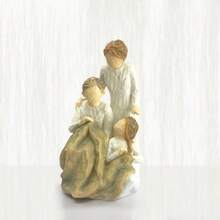 MINGZHANG 1PC Sculpted Hand-Painted Figure,Generations,Heart To Heart, Making Memories That Last Lifetimes, Reflects Time Spent With Grandmother, Mother, Daughter, And What Is Learned From Loving Family Relationships,The Perfect Gift For Christmas - 彩色 - 查看 1