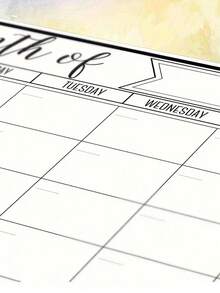 磁性可擦写冰箱日历，磁性白板日历，月度家庭计划备忘录菜单磁性日历，冰箱日历，磁性可擦写日历，厨房装饰，冰箱月度计划表，冰箱配件，用于家务清单和菜单规划（多种尺寸） - 彩色 - 查看 3