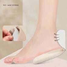 Anti-Friction Heel Pads For Women's Shoes, Half-Size Insoles, Large-To-Small High Heel Insoles, One-Size-Up Adjustment Tool
