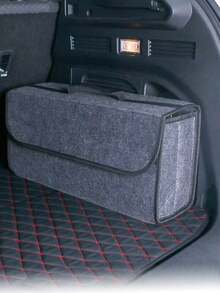 1pc Car Luggage Storage Box, Car Portable Folding Felt Storage Box, Car Tool Storage Box, Multiple Size Options