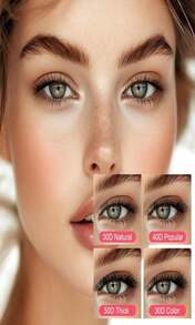 Manga Lash Clusters, 448pcs Russian Lash Clusters Fluffy Bunny Mixed Eyelash Cluster, Natural Look Individual Lashes For DIY At Home Women - trắng - Xem 4