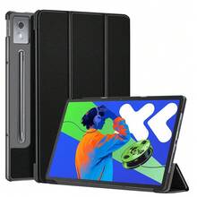 适用于 Tab P12 (12.7 英寸) 2023/ Idea Tab Pro 12.7 英寸 2025/ Tab M8 Gen 4 (8 英寸 MTK) / Tab M9/ Tab K11 Plus 11.45 英寸/ Tab P11 Gen 2 11.5 英寸的 PU 皮革硬质 PC 保护套 - 黑色 - 查看 13