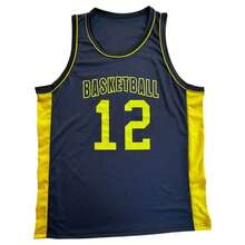 Men's Adult Sports Set: T-Shirt With Basketball Shorts - Black and Yellow Basketball - View 5