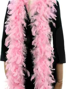 Boa de plumas, accesorios de disfraz para fiesta DIY, boas de plumas de colores, decoración de bufanda, adecuado para fiesta de cumpleaños, Halloween, Navidad, carreras de caballos, té, Nochevieja, concierto y decoración del hogar, boda de baile, actuación en el escenario, disfraz y accesorios de carnaval, suministros para fiestas, accesorios de disfraz de Halloween