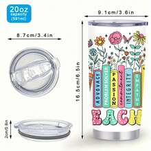 1pc 20 Oz Stainless Cup, Thermal Cup, No Metallic Aftertaste, Halloween, A Practical Housewarming Gift, A Symphony In Scented Visionarie