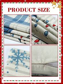 4pcs/Set Linen Christmas Pillow Cover, 45*45cm Christmas Snowman Pattern Cushion Cover, Christmas Decorations For Home, Merry Christmas Pillowcases, Christmas Sofa Cover, Pillow Case, Christmas Ornaments, Bedroom Decor, Living Room Decor, Home Decor, Chair Decor, Sofa Decor, Couch Decor, Bed Decor, Christmas Decor, Christmas Supplies, Xmas Gifts, Christmas Gifts, 2026 New Year Decor