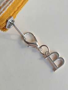 A-Z Letter Keychain - Elegant Silver Metal Letter Keyring With Lobster Clasp, Zinc Alloy Material Durable, Suitable For Vacation, Date, Beach, Shopping, Commuting And Study, Ideal For Wallet, Backpack And Car Keys - Birthday Gift And Key Accessory | Chic Keychain | Metal Keychain, Best Match For Spring/Summer - Multicolor - View 8