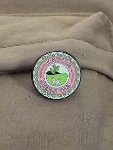 QIHOO Matcha Girlie 珐琅别针 I LOVE YOU SO MATCHA 金属胸针 时尚翻领徽章 背包衣服首饰 送给朋友的礼物 - 彩色 - 查看 8