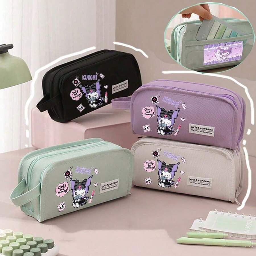 Estuche Kawaii YOKUMA Para Niñas - Gran Capacidad Y Diseño Bonito, Verde Claro