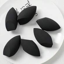 2 pièces Éponge de beauté noire - sans latex, mélangeur de maquillage réutilisable pour un teint parfait, contour et surbrillance, maquillage, bon marché, décoration de chambre, coiffeuse, voyage, chambre à coucher, accessoires de maquillage, tampon, mélangeur de maquillage, tampon de poudre, éponge de maquillage