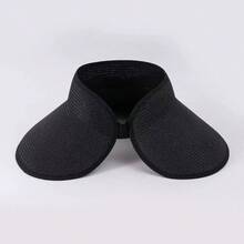 Women's Wide-Brim Sun Hat - Breathable Straw Weave Texture With Elastic Headband, Ideal For Running/Gardening/Beach Activities. Outdoor Sports Hat With Lightweight Hair-Protecting Design. Available In Black/Beige/Khaki/Brown.